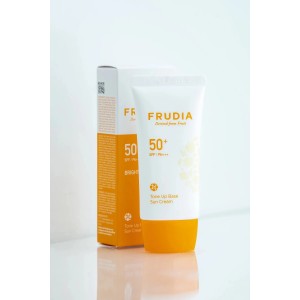 Frudia Крем-праймер солнцезащитный с жемчужной пудрой - Tone up base sun cream SPF50+/PA+++, 50мл