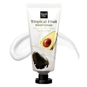 FarmStay Крем для рук с авокадо и маслом ши - Tropical fruit hand creamм, 50мл