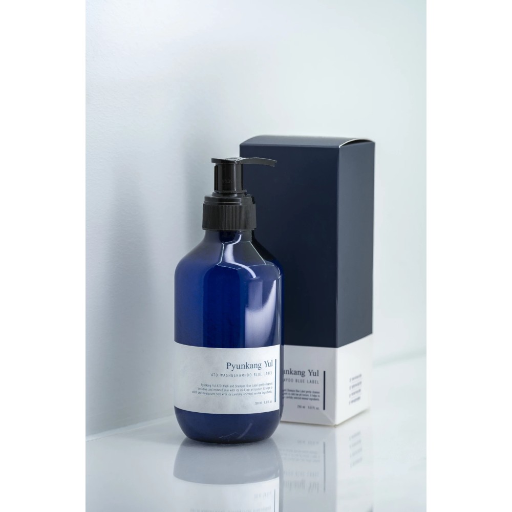 Шампунь и гель для душа 2-в-1 для чувствительной кожи Pyunkang Yul ATO Wash & Shampoo Blue Label 290мл