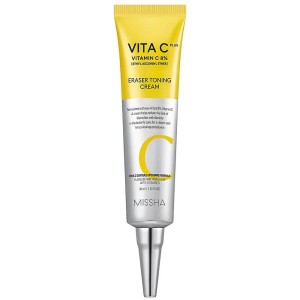 Мягкий осветляющий крем с 8% витамина C Missha Vita C Plus Eraser Toning Cream, 30 мл.