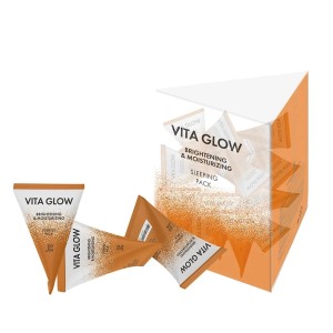 J: ON витамины набор Маска для лица Vita Glow Brightening&Moisturizing Sleeping Pack, 20 шт по 5 мл.