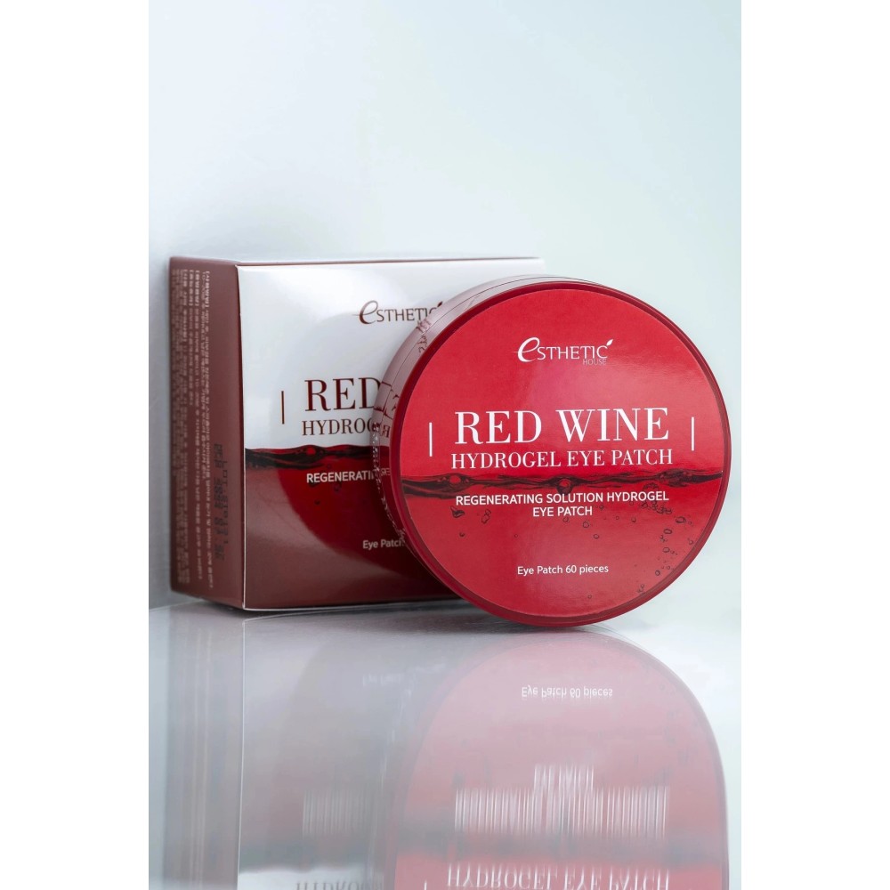 Гидрогелевые патчи с экстрактом красного вина Esthetic House Red Wine Hydrogel Eye Patch, 60 шт