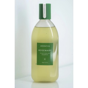 Бессульфатный укрепляющий шампунь с розмарином AROMATICA Rosemary Scalp Scaling Shampoo 400 мл.