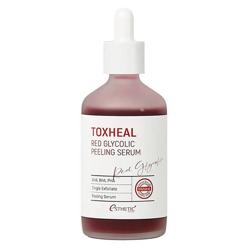 Тингл-сыворотка с гликолевой кислотой Esthetic House Toxheal Red Glycolic Peeling Serum, 100 мл.