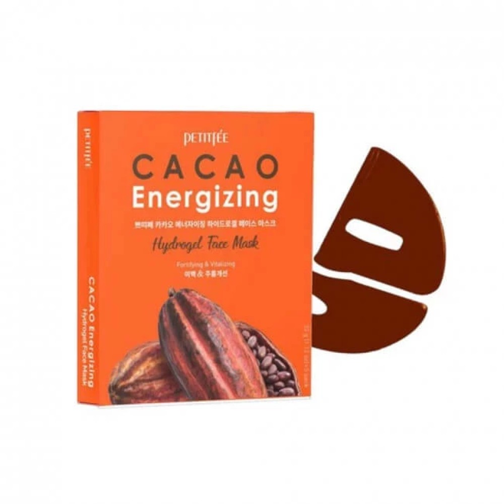 PETITFEE НАБОР Гидрогелевая маска для лица КАКАО 5ea Cacao Energizing Hydrogel Face Mask