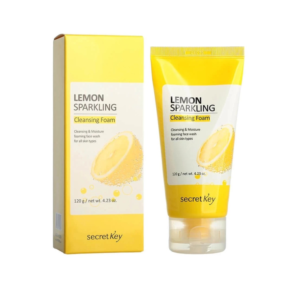 Освежающая лимонная пенка для умывания Secret Key Lemon Sparkling Cleansing Foam, 200 мл.