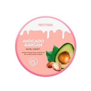 Питательный крем для тела с экстрактом авокадо и аргановым маслом «PRETTYSKIN», 300 мл