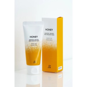 Маска для лица Мёд J: ON Honey Smooth Velvety and Healthy Skin Wash Off Mask Pack, 50 мл.