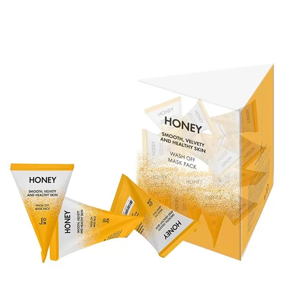 Маска для лица J: ON с мёдом и прополисом - Honey Smooth Velvety and Healthy Skin Wash Off Mask Pack, 1 шт * 5 мл