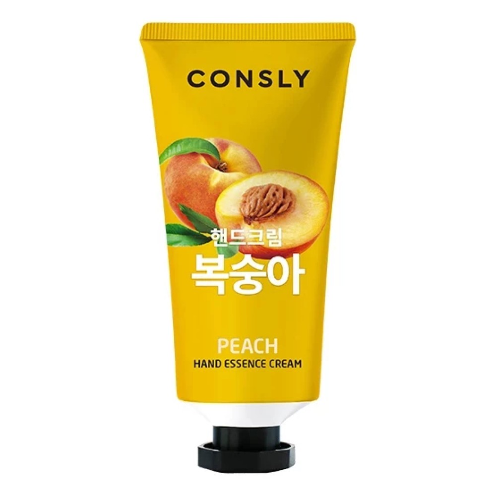 Consly Крем-сыворотка для рук с экстрактом персика - Peach hand essence cream, 100мл