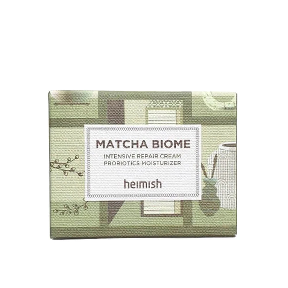 Восстанавливающий крем с матчей пробиотиками Heimish Matcha Biome Intensive Repair Cream, 50 мл.