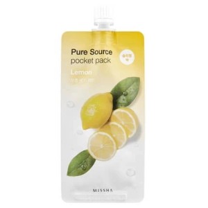 MISSHA Маска кремовая ночная Pure Source с лимоном, 10 мл.