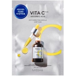 Тканевая маска с витамином С MISSHA VITA C PLUS SPOT CORRECTING AMPOULE SHEET MASK, 23 гр.