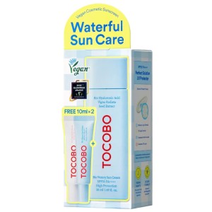 Увлажняющий солнцезащитный набор Tocobo Waterful Suncare Sun Cream Set 50 мл.+10 мл. 2 шт. SPF50+ PA++++